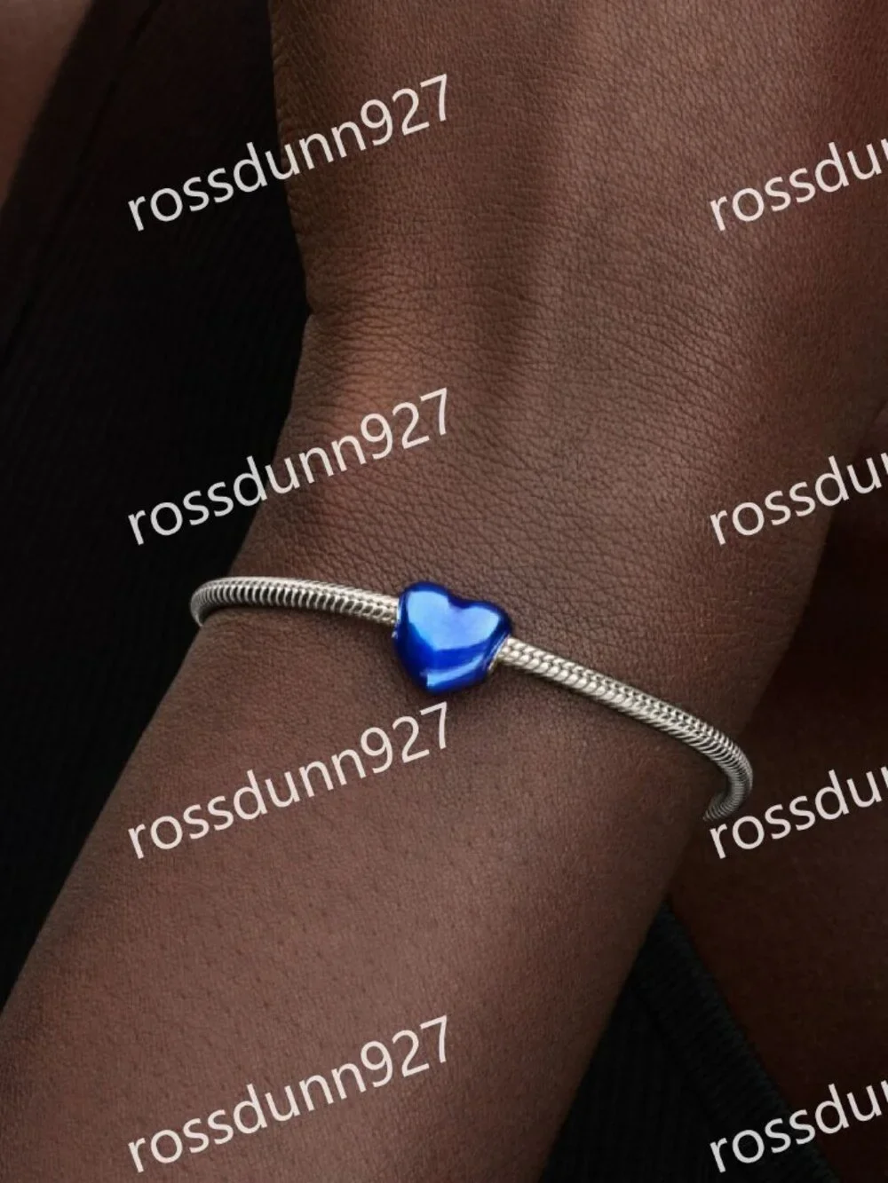Pandora Metallic Blue Heart Charm